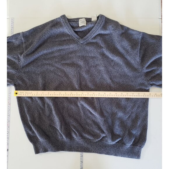 Vintage 90s Latitude By Northern Isles V-Neck Sweater Size XXL Cotton Preppy - Picture 3 of 5